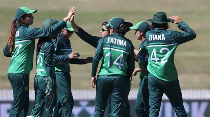 Female cricketers celebrating their first-ever domestic contracts