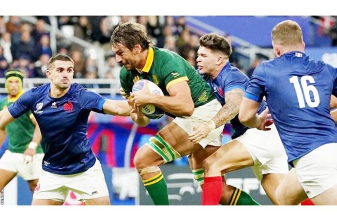 Rugby World Cup Quarter Final: Defending champions win in a World Cup thriller against the host